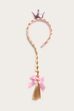 Diadem med fläta och krona