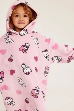 Fleecehoodie med Hello Kitty