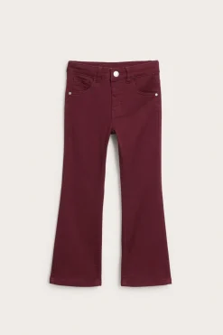 Färgade twilljeans i bootcutmodell