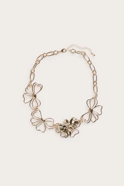Halsband med blommor