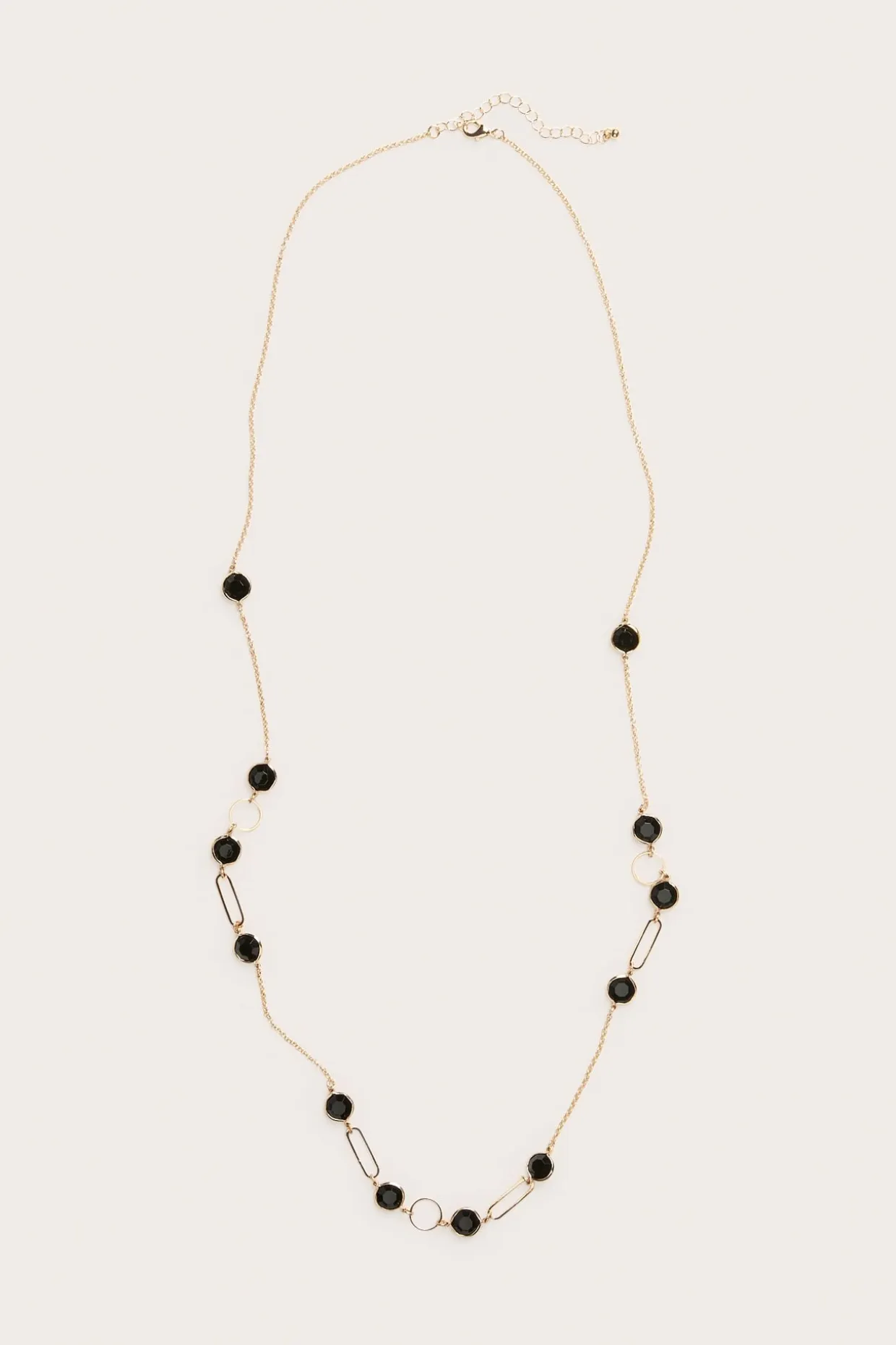 Halsband med svarta glasdetaljer