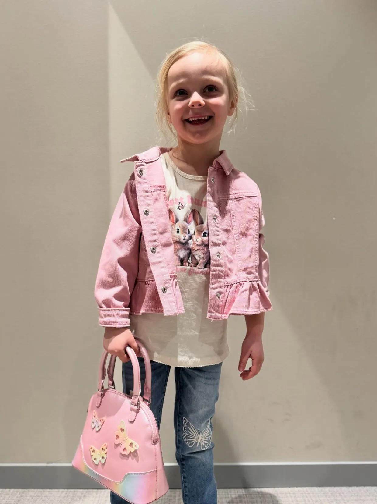 Handväska med fjärilar