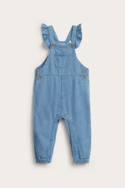 Hängselbyxor i denim