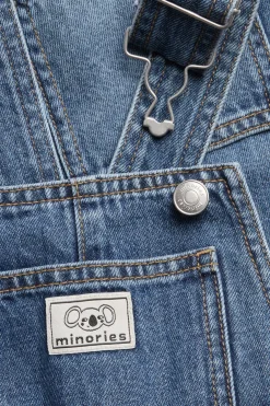 Hängselshorts i denim