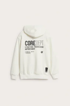 Hoodie med dragkedjedetalj