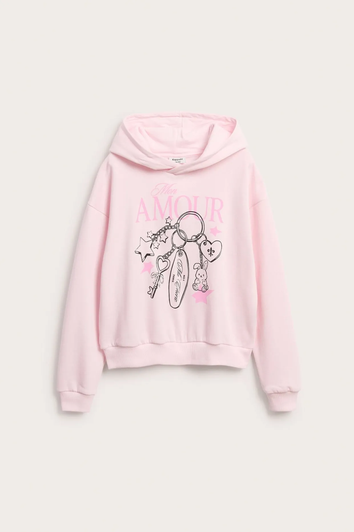 Hoodie med print av nyckelknippa