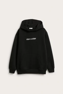 Hoodie med texttryck