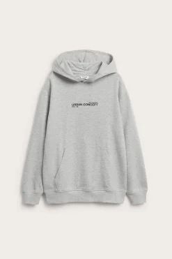Hoodie med texttryck