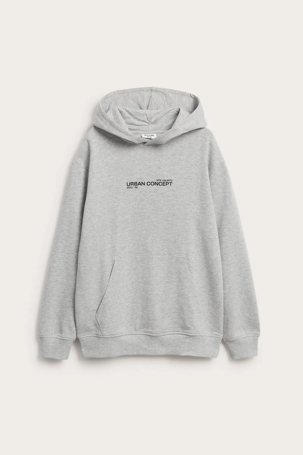 Hoodie med texttryck