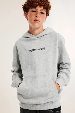 Hoodie med texttryck