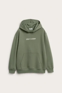 Hoodie med texttryck