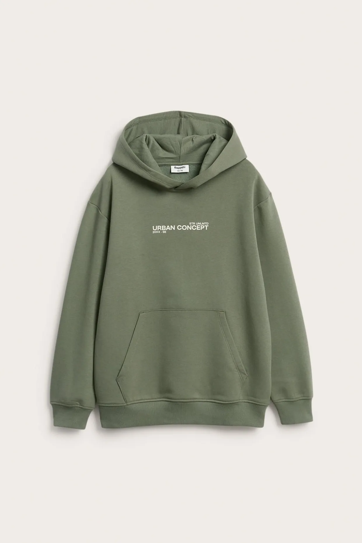 Hoodie med texttryck