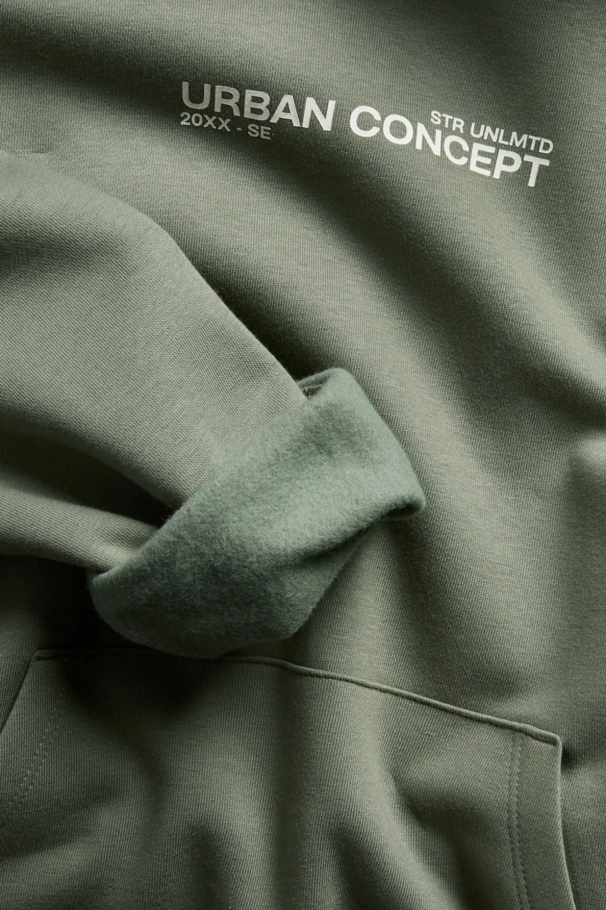 Hoodie med texttryck