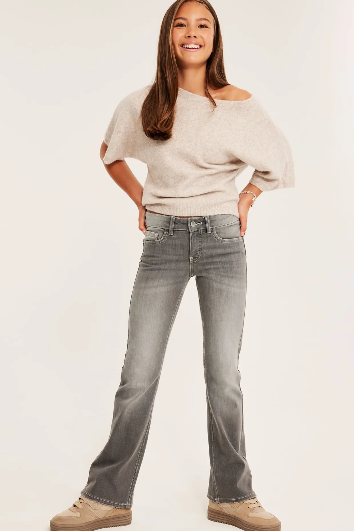 Jeans bootcut low waist