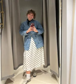 Jeansjacka med bälte