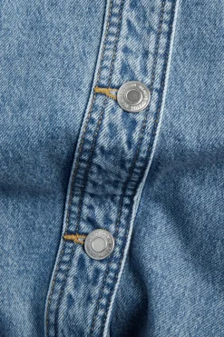 Jeansjacka med bälte