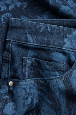 Jeanskjol med mönster