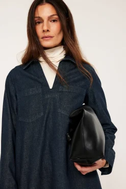 Jeansklänning med fickor