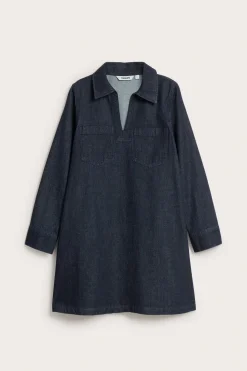 Jeansklänning med fickor
