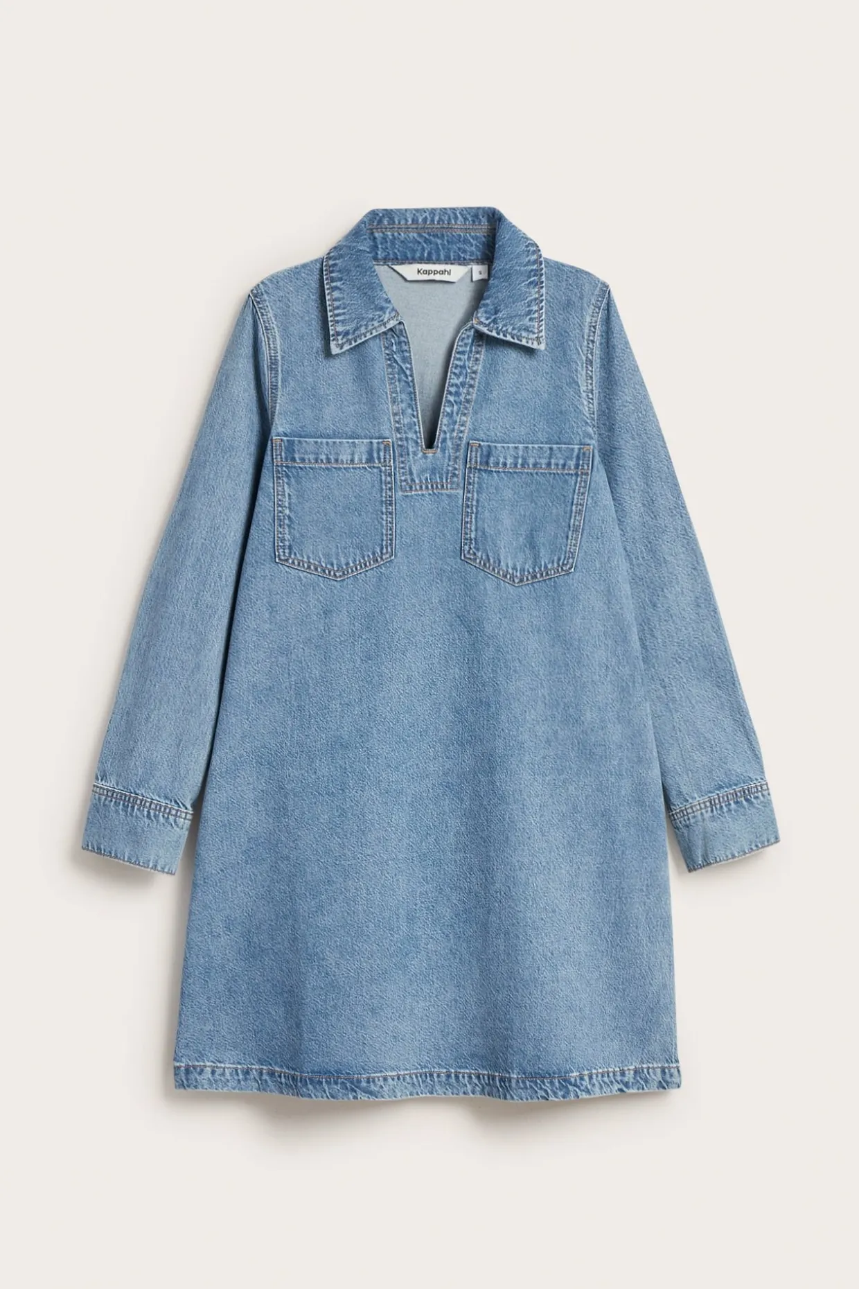 Jeansklänning med fickor