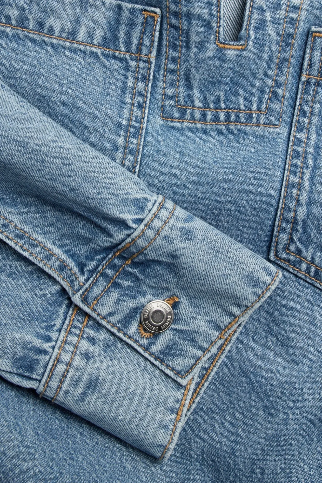 Jeansklänning med fickor