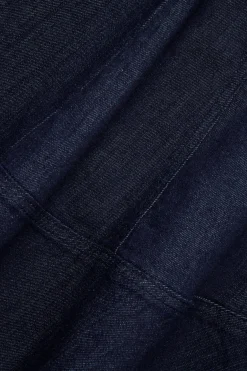 Jeansklänning med utställd kjol