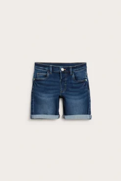 Jeansshorts i denimtrikå