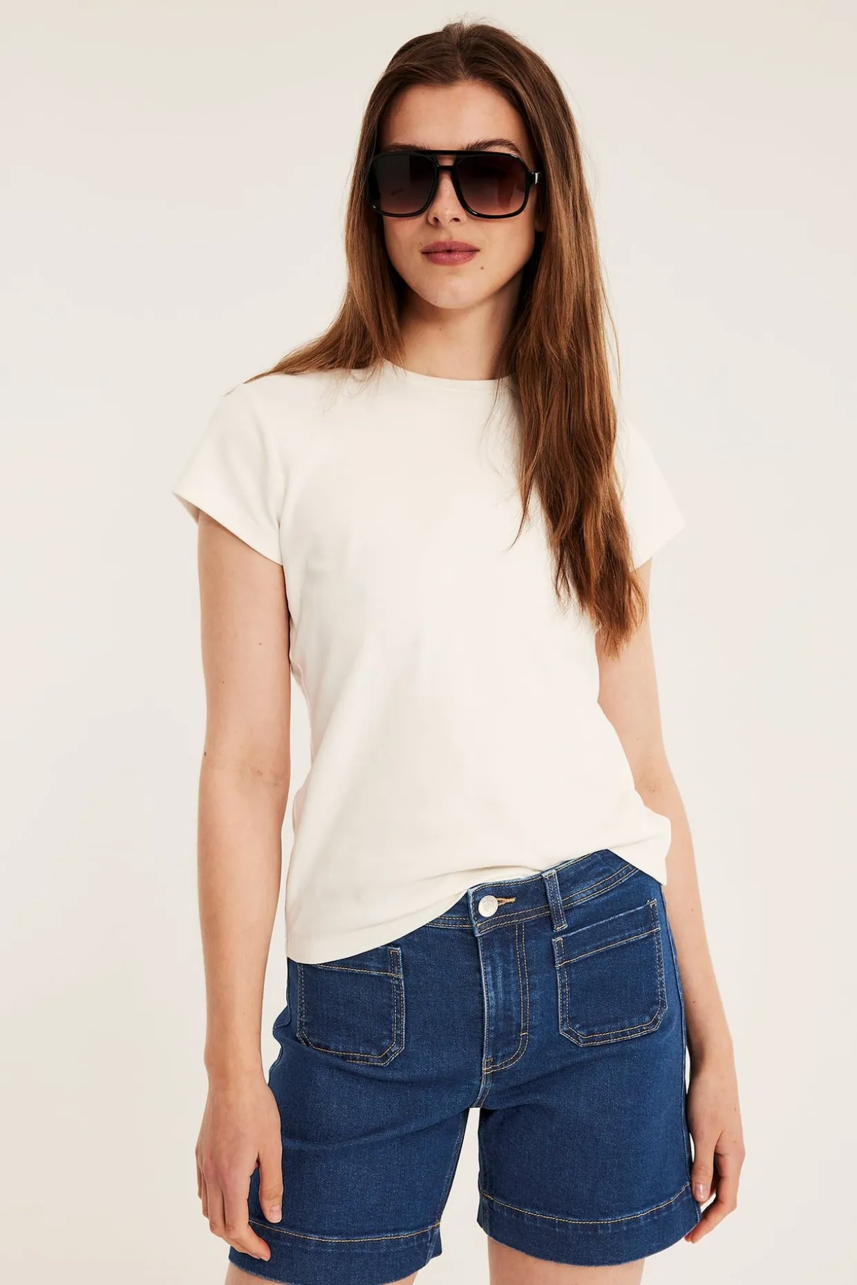 Jeansshorts med fickor