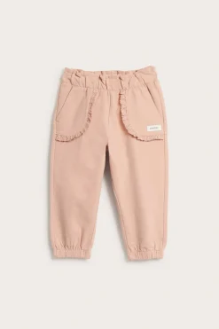 Joggingbyxor med spetsdetaljer