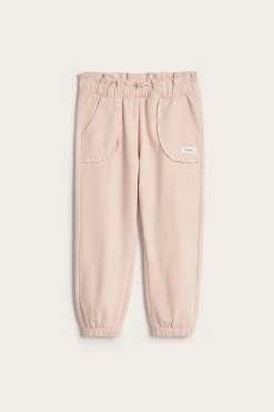 Joggingbyxor med spetsdetaljer