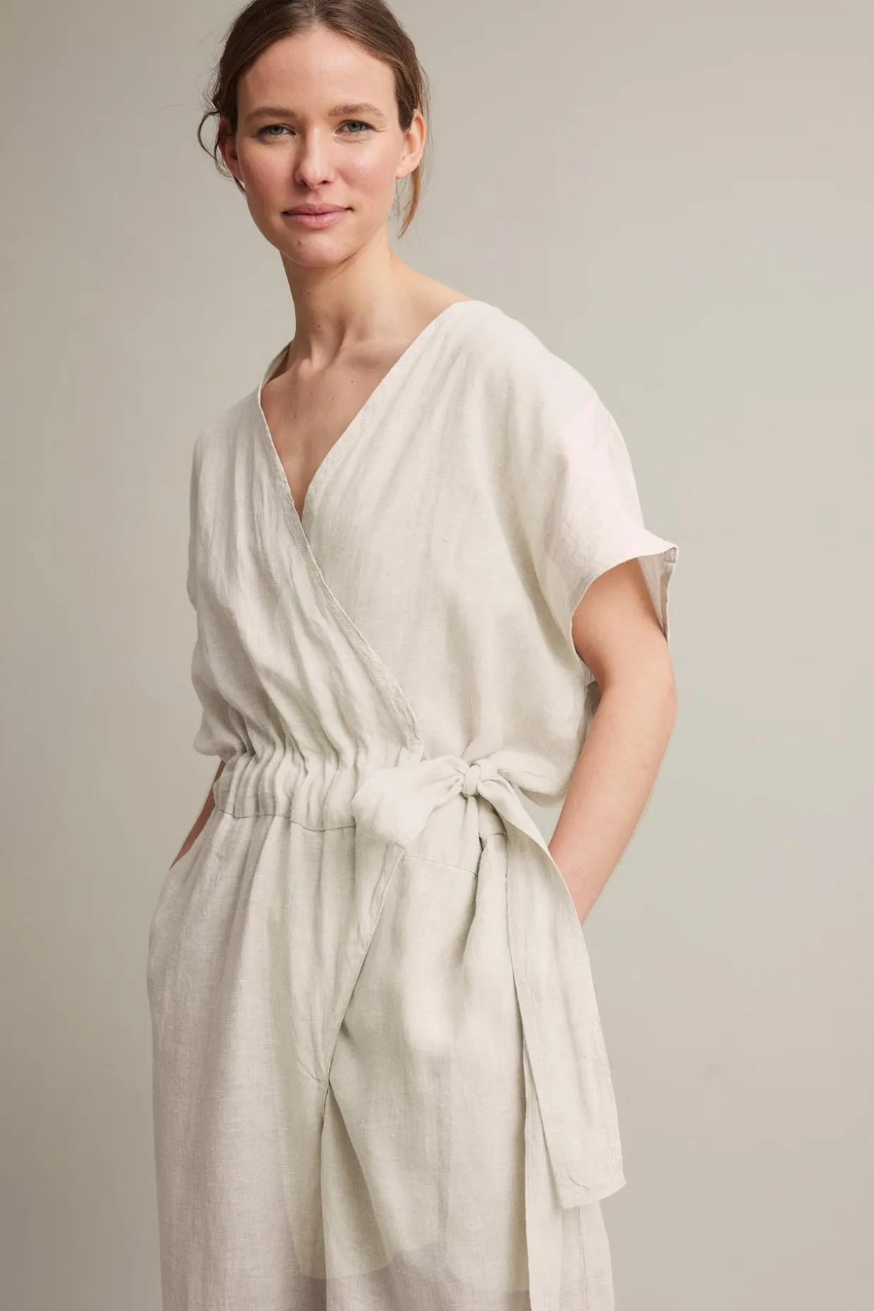 Jumpsuit i linne