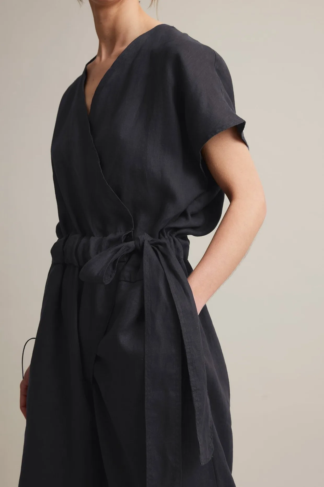 Jumpsuit i linne