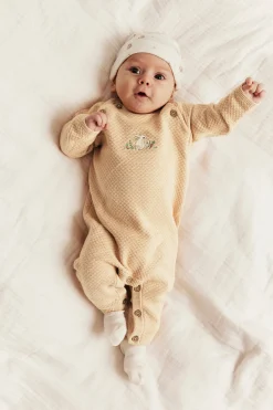 Jumpsuit med broderad kanin