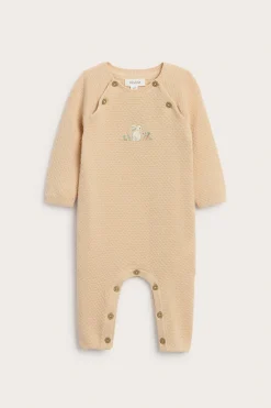 Jumpsuit med broderad kanin