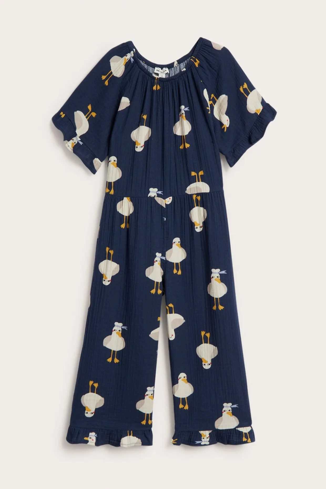 Jumpsuit med fiskmåsar