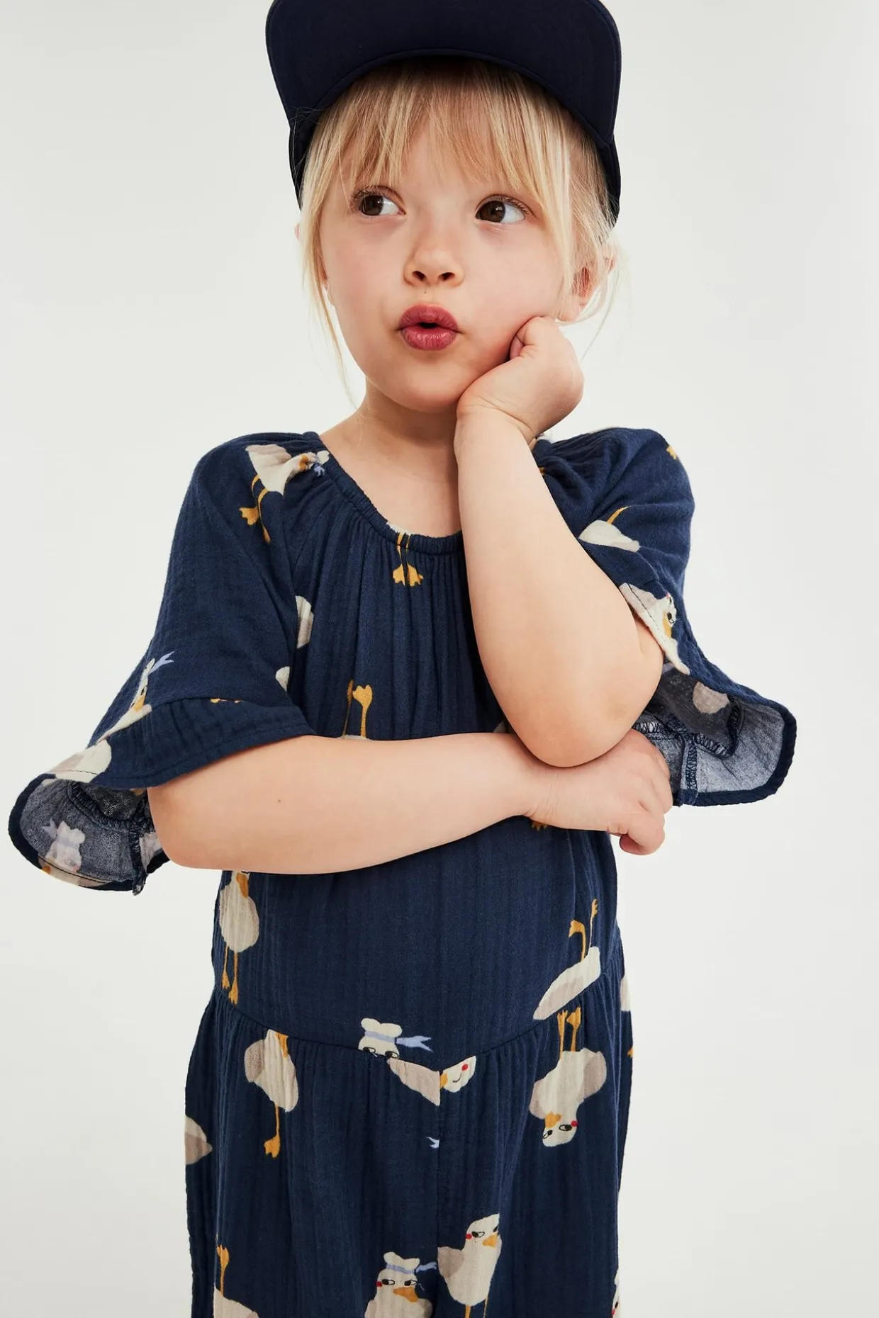 Jumpsuit med fiskmåsar