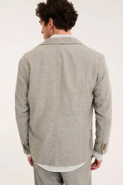 Kavaj i linnemix regular fit