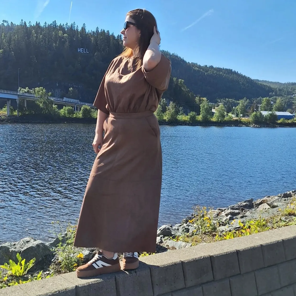 Kjol i mockaimitation