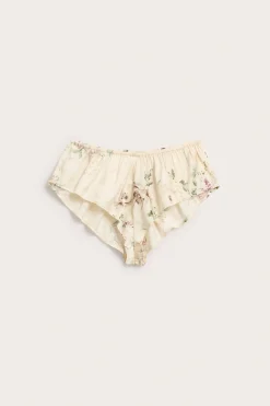 Korta shorts i satin