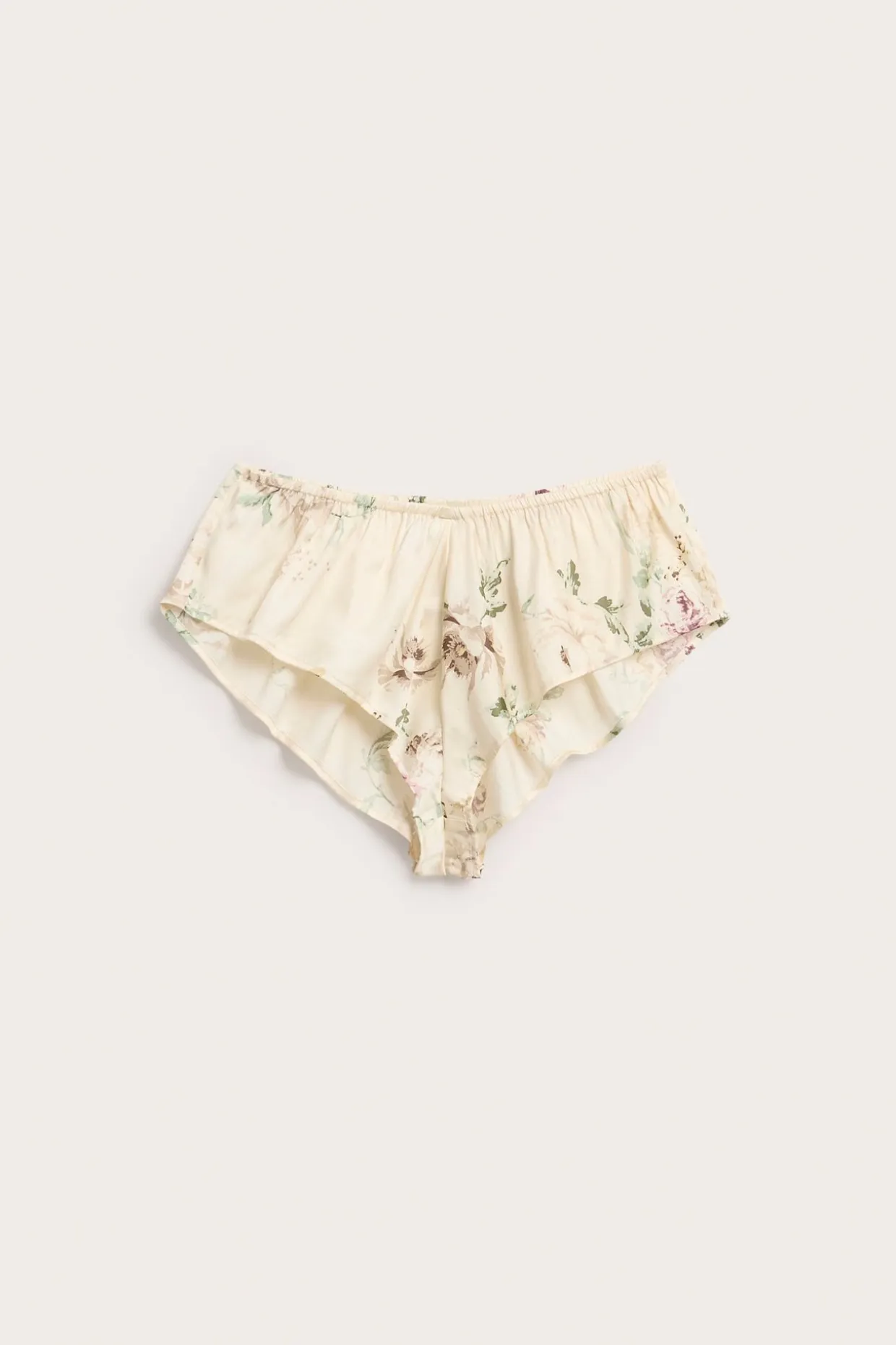 Korta shorts i satin