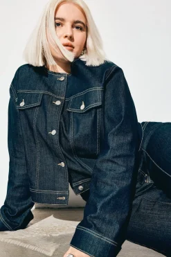 Kort Jeansjacka