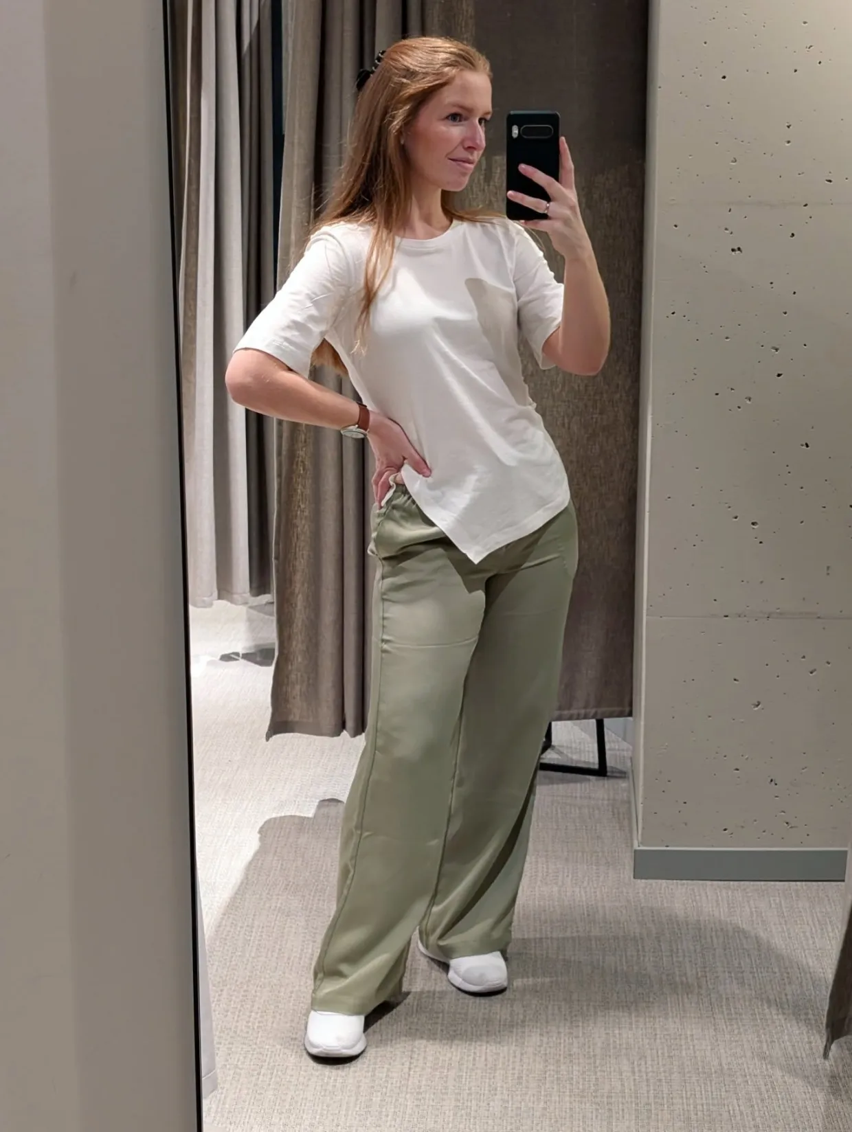 Kortärmad asymmetrisk topp