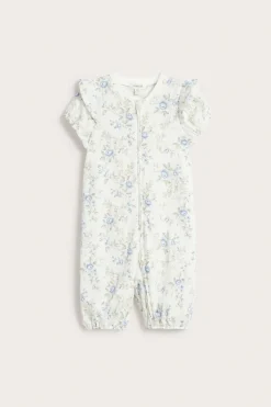 Kortärmad blommig pyjamas