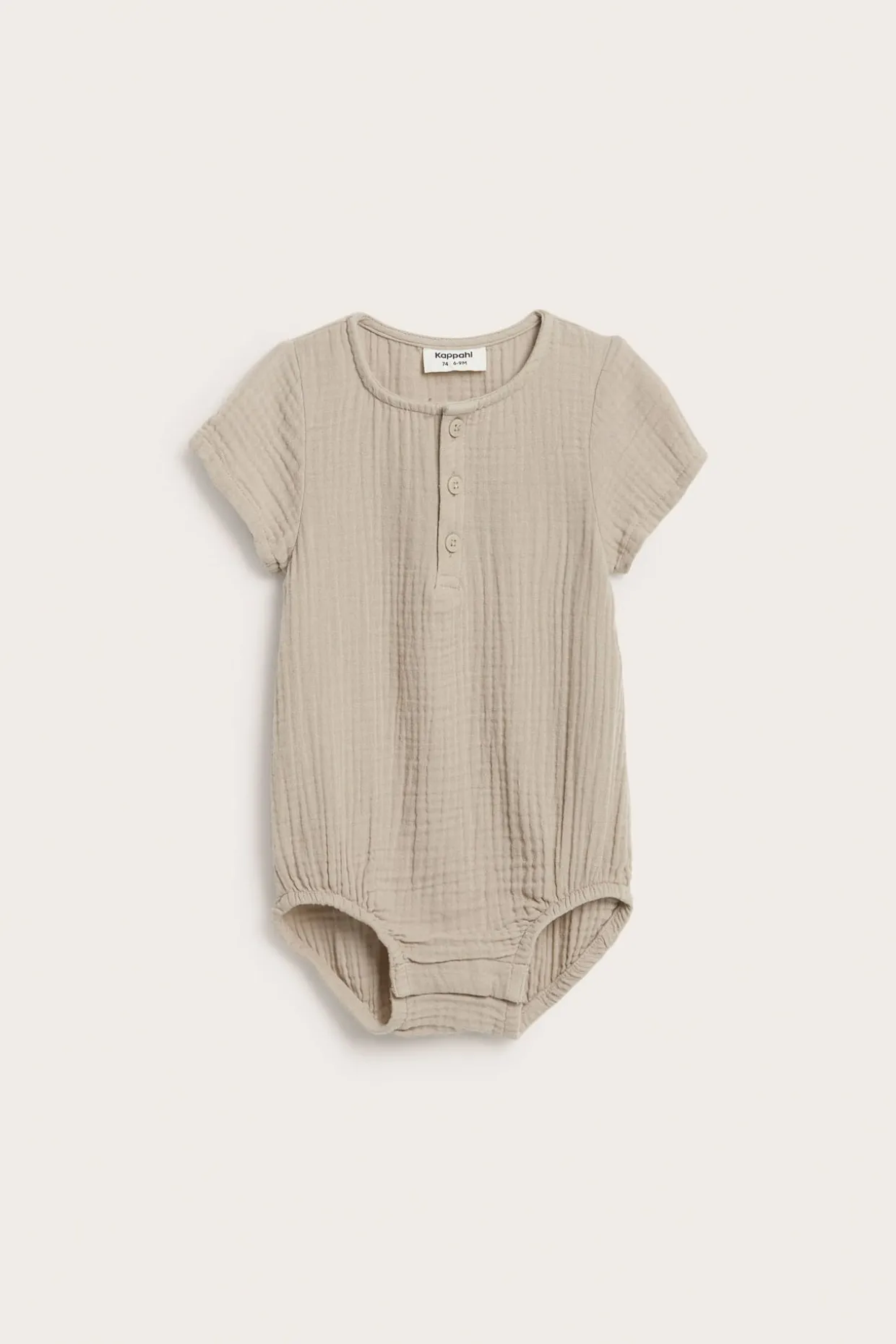 Kortärmad body i muslin