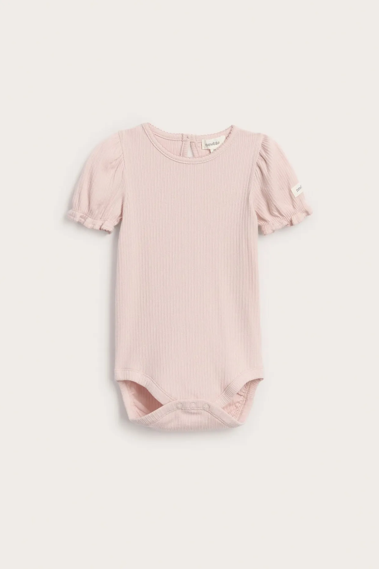 Kortärmad body med puffärm