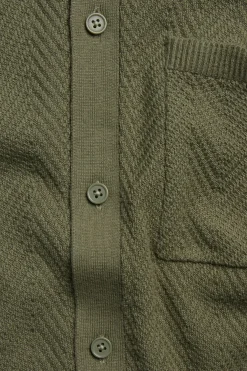 Kortärmad stickad tröja