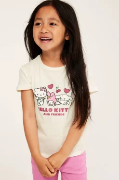 Kortärmad topp med Hello Kitty