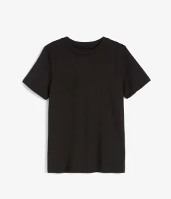 Kortärmad t-shirt i bomullstrikå