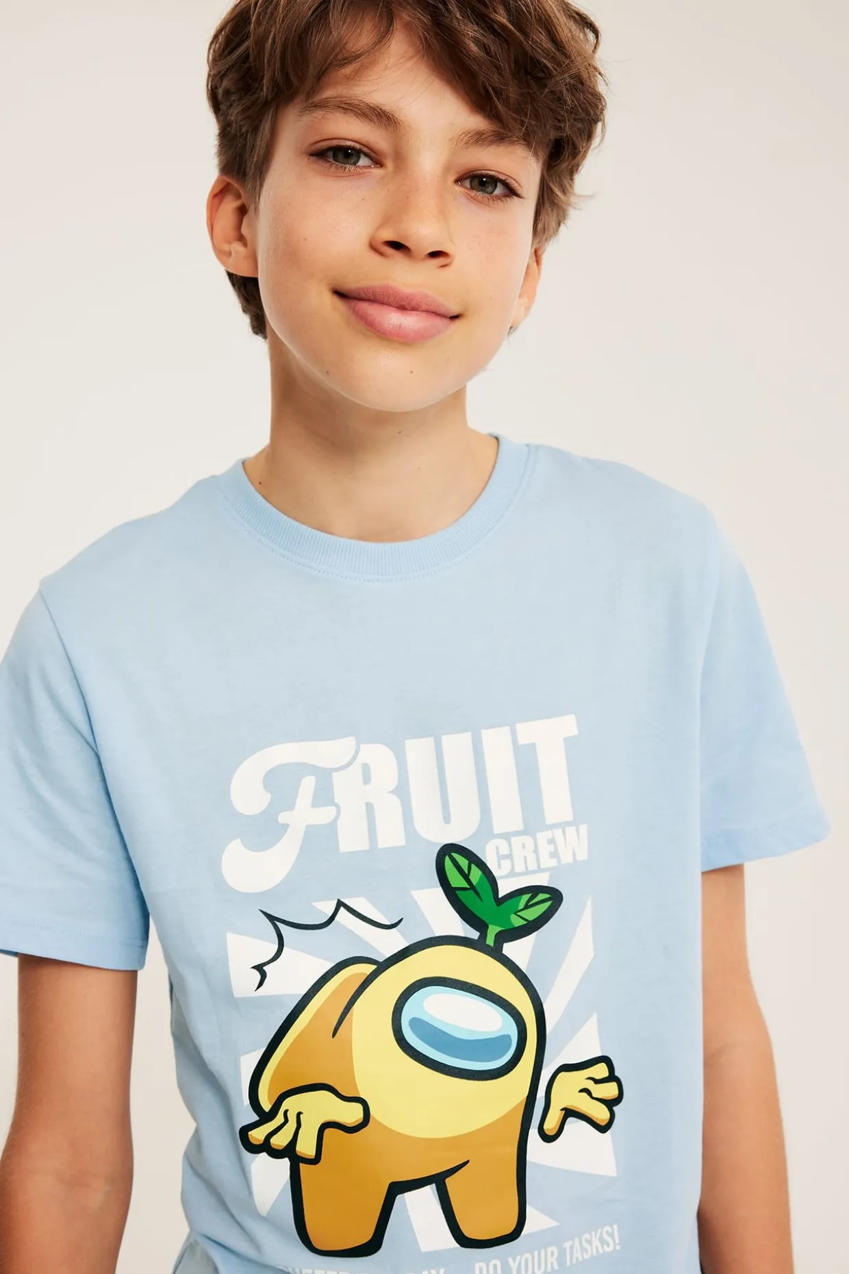 Kortärmad t-shirt med Among Us print