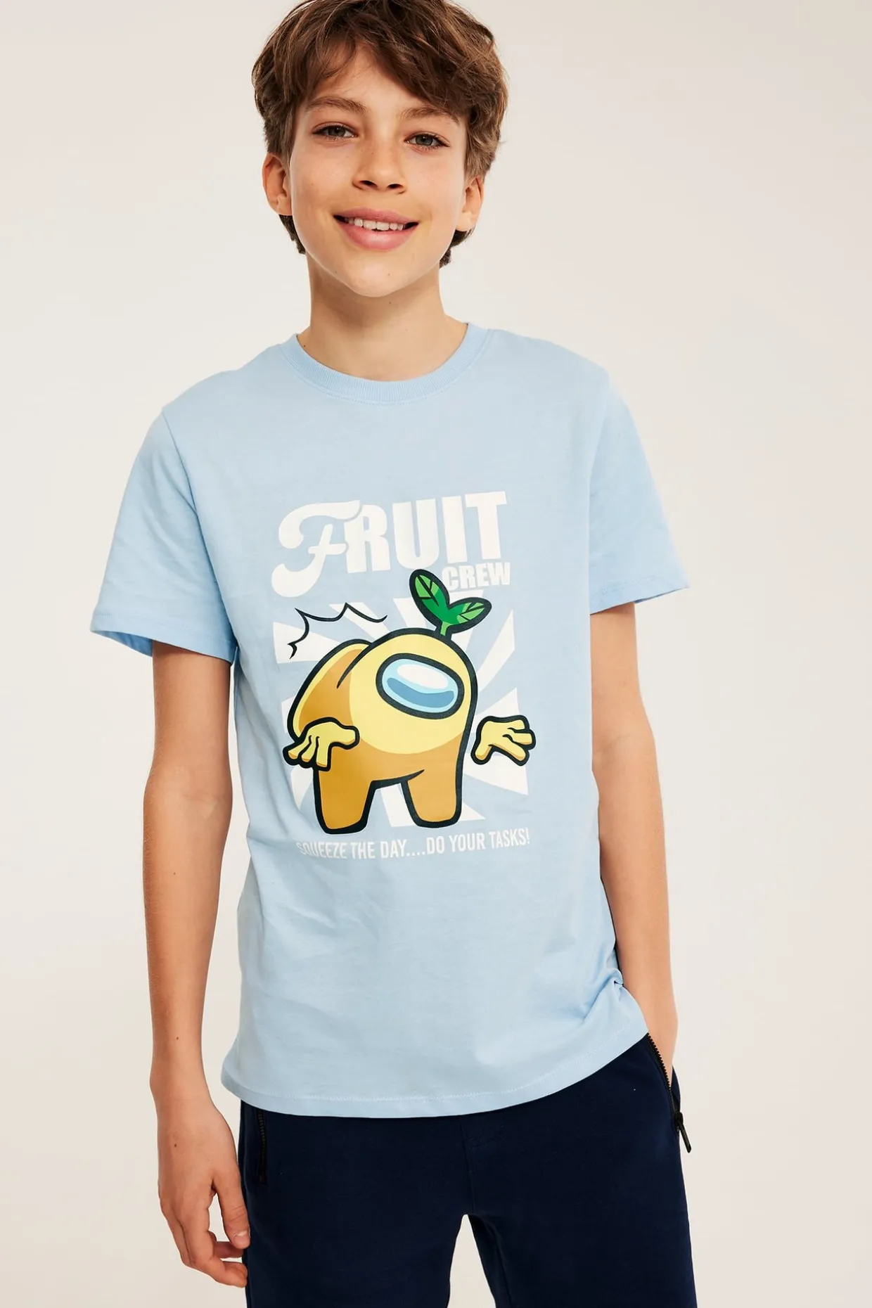 Kortärmad t-shirt med Among Us print